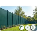 Siatka cieniująca 1,5x50m 140g/m2 + 50 zacisków zielona
