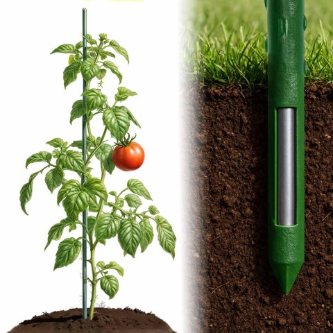 Tyczki do roślin 150 cm Plonos PL-940 zielone 10szt Tyczki do roślin 150 cm Plonos PL-940 zielone 10szt