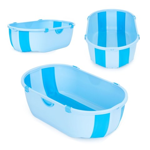 Wanienka dla dzieci wanna turystyczna składana odpływ niebieska ECOTOYS Wanienka dla dzieci wanna turystyczna składana odpływ niebieska ECOTOYS