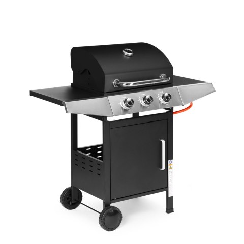 Grill gazowy ogrodowy 10.2 kW duży ruszt 3 palniki termometr reduktor MultiGarden Grill gazowy ogrodowy 10.2 kW duży ruszt 3 palniki termometr reduktor MultiGarden