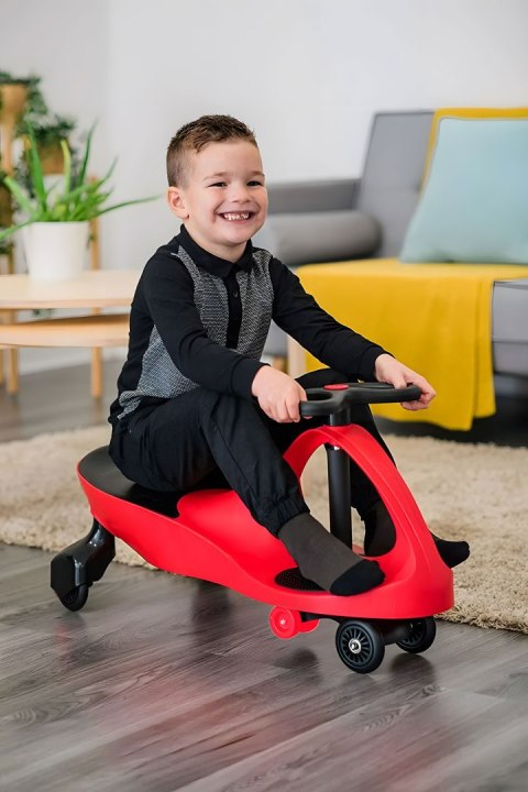 Jeździk grawitacyjny pojazd dla dzieci koła LED czerwony ECOTOYS Jeździk grawitacyjny pojazd dla dzieci koła LED czerwony ECOTOYS