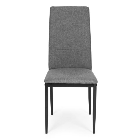 Komplet 4 krzeseł krzesło do jadalni i salonu szare ModernHome Komplet 4 krzeseł krzesło do jadalni i salonu szare ModernHome