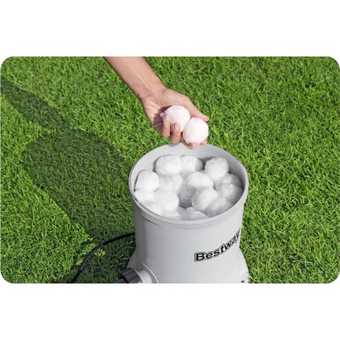 Pompa filtrująca do basenu 5678 l/h + kulki filtrujące Bestway 58870 Pompa filtrująca do basenu 5678 l/h + kulki filtrujące Bestway 58870