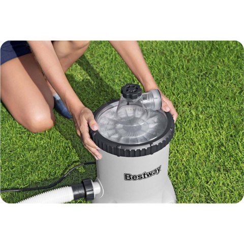 Pompa filtrująca do basenu 5678 l/h + kulki filtrujące Bestway 58870 Pompa filtrująca do basenu 5678 l/h + kulki filtrujące Bestway 58870