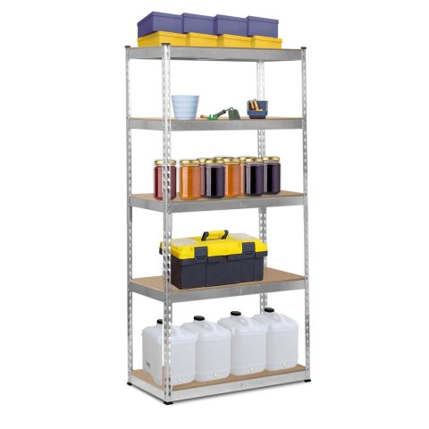 Regał metalowy magazynowy 183 x 90 x 45 cm Humberg HR-700 srebrny Regał metalowy magazynowy 183 x 90 x 45 cm Humberg HR-700 srebrny