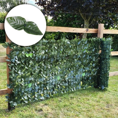 Sztuczny bluszcz żywopłot 3 sztuki 300x50 cm zielona osłona na balkon maskująca - 3 ROLKI Sztuczny bluszcz żywopłot 3 sztuki 300x50 cm zielona osłona na balkon maskująca - 3 ROLKI