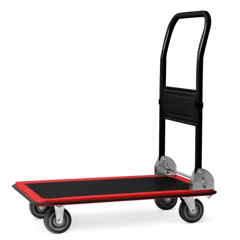 Wózek transportowy platformowy HM-505 czarno-czerwony Wózek transportowy platformowy HM-505 czarno-czerwony
