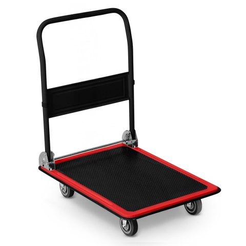 Wózek transportowy platformowy HM-506 czarno-czerwony Wózek transportowy platformowy HM-506 czarno-czerwony