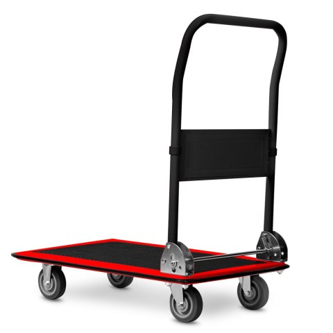 Wózek transportowy platformowy HM-506 czarno-czerwony Wózek transportowy platformowy HM-506 czarno-czerwony