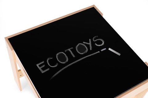 Zestaw mebli dla dzieci stolik + 2 krzesła tablica kredowa ECOTOYS Zestaw mebli dla dzieci stolik + 2 krzesła tablica kredowa ECOTOYS