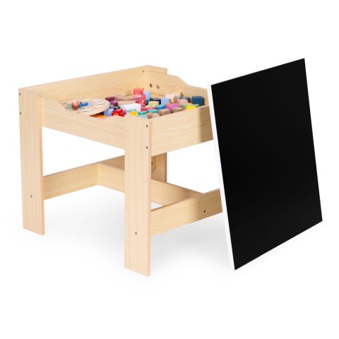 Zestaw mebli dla dzieci stolik + 2 krzesła tablica kredowa ECOTOYS Zestaw mebli dla dzieci stolik + 2 krzesła tablica kredowa ECOTOYS