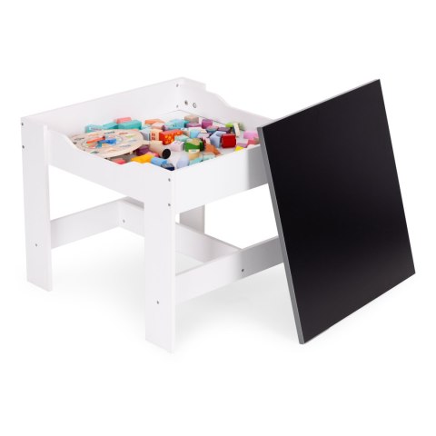 Zestaw mebli dla dzieci stolik + 2 krzesła tablica kredowa ECOTOYS Zestaw mebli dla dzieci stolik + 2 krzesła tablica kredowa ECOTOYS