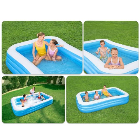 Basen dmuchany rodzinny 305x183x56cm Bestway 54009 Basen dmuchany rodzinny 305x183x56cm Bestway 54009