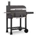 Grill węglowy na ogród działkę duży ruszt termometr komin kółka solidny
