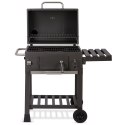 Grill węglowy na ogród działkę duży ruszt termometr komin kółka solidny