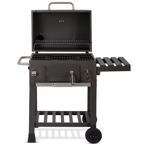 Grill węglowy na ogród działkę duży ruszt termometr komin kółka solidny Grill węglowy na ogród działkę duży ruszt termometr komin kółka solidny