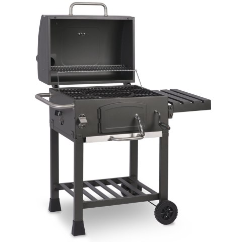 Grill węglowy na ogród działkę duży ruszt termometr komin kółka solidny Grill węglowy na ogród działkę duży ruszt termometr komin kółka solidny