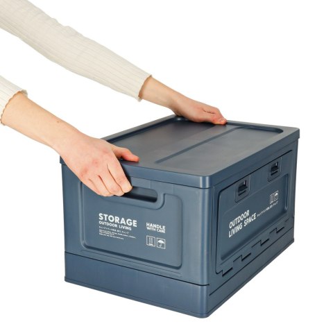 Pudełko campingowe skrzynka organizer do bagażnika skrzynia 25l granat Pudełko campingowe skrzynka organizer do bagażnika skrzynia 25l granat