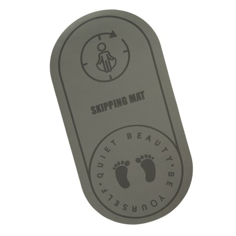 Mata fitness do ćwiczeń jogi skakania na skakance wygłuszająca antypoślizgowa 125x61,5x0,6 cm szara Mata fitness do ćwiczeń jogi skakania na skakance wygłuszająca antypoślizgowa 125x61,5x0,6 cm szara