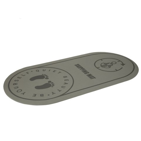 Mata fitness do ćwiczeń jogi skakania na skakance wygłuszająca antypoślizgowa 125x61,5x0,6 cm szara Mata fitness do ćwiczeń jogi skakania na skakance wygłuszająca antypoślizgowa 125x61,5x0,6 cm szara