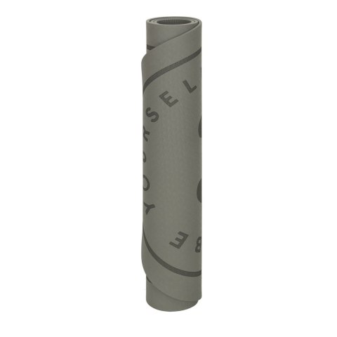 Mata fitness do ćwiczeń jogi skakania na skakance wygłuszająca antypoślizgowa 125x61,5x0,6 cm szara Mata fitness do ćwiczeń jogi skakania na skakance wygłuszająca antypoślizgowa 125x61,5x0,6 cm szara