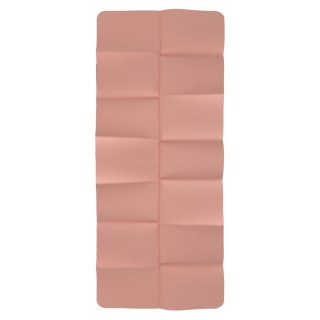Mata fitness gimnastyczna do ćwiczeń jogi pilatesu fitness joga składana 183x61x0,4 cm różowy
