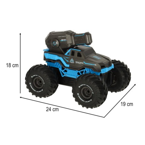 Samochód RC amfibia wodoodporny sterowany gestami ręką + 2 piloty niebieski Samochód RC amfibia wodoodporny sterowany gestami ręką + 2 piloty niebieski