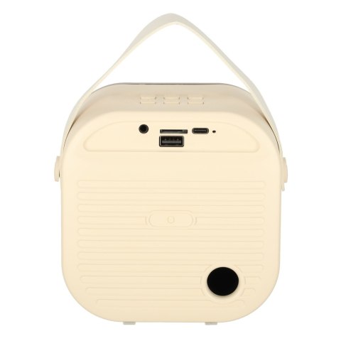 Głośnik do karaoke USB Bluetooth kremowy Głośnik do karaoke USB Bluetooth kremowy