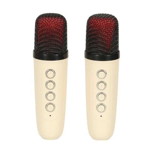 Głośnik do karaoke USB Bluetooth kremowy Głośnik do karaoke USB Bluetooth kremowy