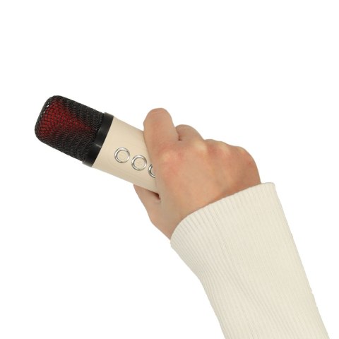 Głośnik do karaoke USB Bluetooth kremowy Głośnik do karaoke USB Bluetooth kremowy