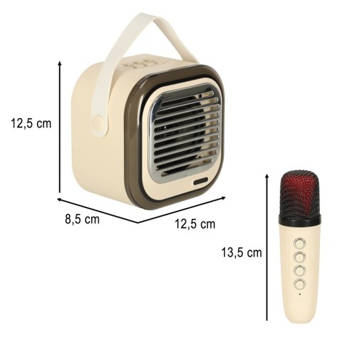Głośnik do karaoke USB Bluetooth kremowy Głośnik do karaoke USB Bluetooth kremowy