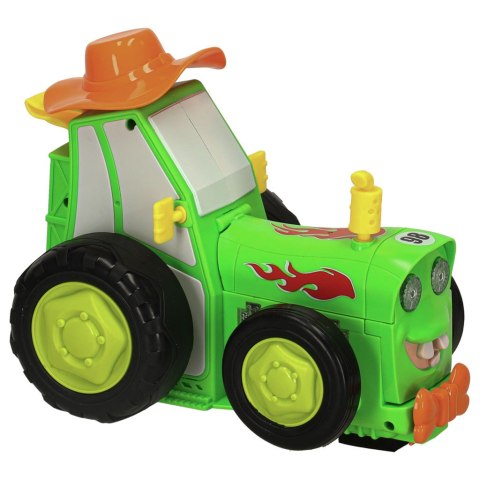 Traktor ciągnik zdalnie sterowany na pilota RC skaczący tańczący dźwięk zielony Traktor ciągnik zdalnie sterowany na pilota RC skaczący tańczący dźwięk zielony