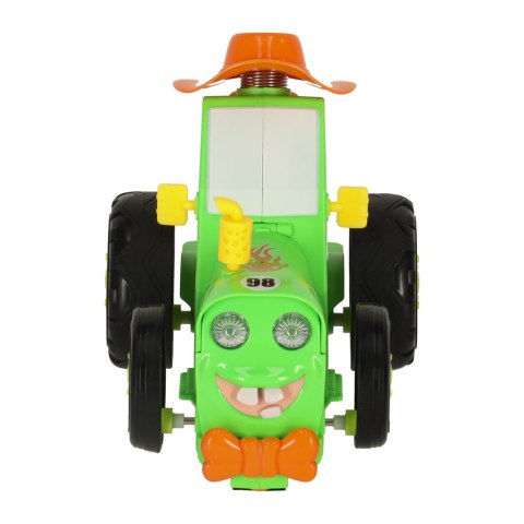 Traktor ciągnik zdalnie sterowany na pilota RC skaczący tańczący dźwięk zielony Traktor ciągnik zdalnie sterowany na pilota RC skaczący tańczący dźwięk zielony