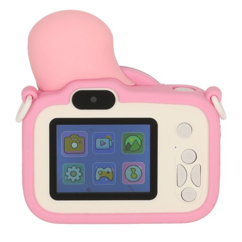 Aparat cyfrowy fotograficzny dla dzieci kamera zabawka + karta 32GB różowy syrenka Aparat cyfrowy fotograficzny dla dzieci kamera zabawka + karta 32GB różowy syrenka