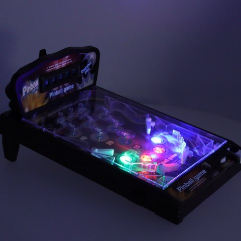 Pinball flipper gra zręcznościowa stół ze światłami i muzyką Pinball flipper gra zręcznościowa stół ze światłami i muzyką
