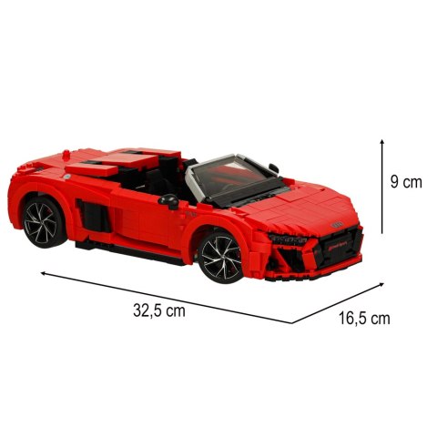 Samochód Rastar 93800 AUDI R8 Spyder 1:14 klocki 1440 el. Samochód Rastar 93800 AUDI R8 Spyder 1:14 klocki 1440 el.