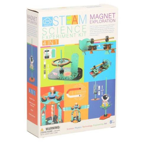 Zestaw edukacyjny do eksperymentów naukowych magnetycznych DIY 4w1 Zestaw edukacyjny do eksperymentów naukowych magnetycznych DIY 4w1