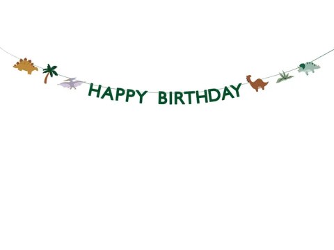 Baner Happy Birthday Dino 3m Baner Happy Birthday Dino 3m