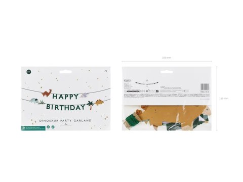 Baner Happy Birthday Dino 3m Baner Happy Birthday Dino 3m
