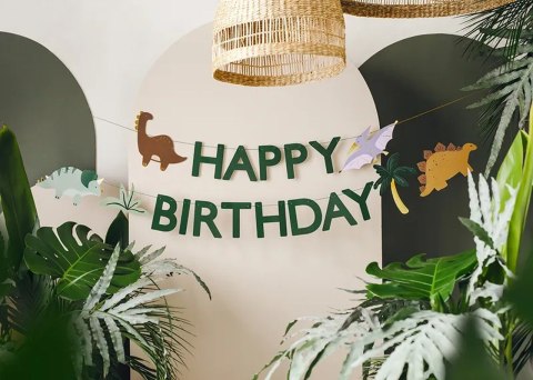 Baner Happy Birthday Dino 3m Baner Happy Birthday Dino 3m