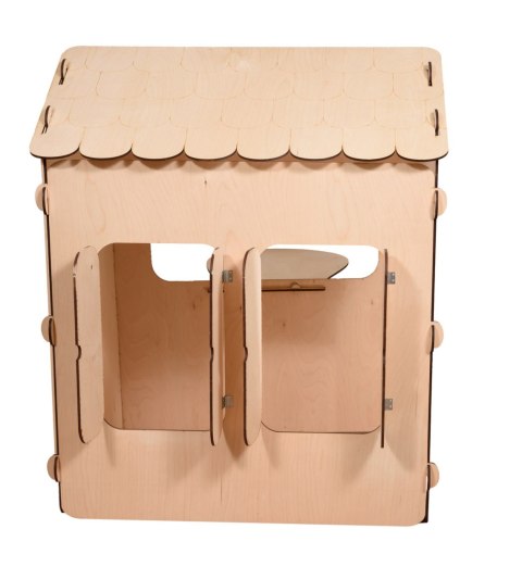 Domek ogrodowy drewniany stolik tablica kredowa 86 x 137 x 105 cm Domek ogrodowy drewniany stolik tablica kredowa 86 x 137 x 105 cm