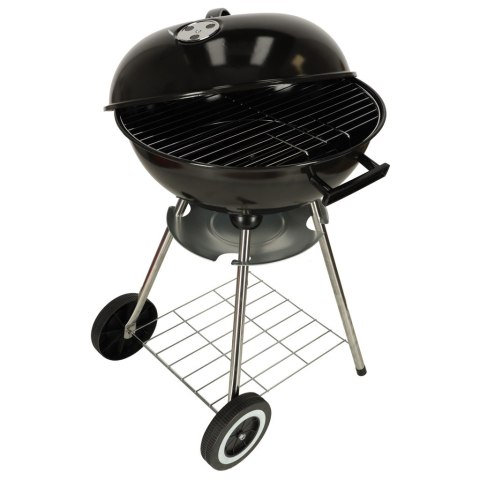 Grill ogrodowy węglowy na brykiet zamykany z pokrywą wentylacją i półką Grill ogrodowy węglowy na brykiet zamykany z pokrywą wentylacją i półką