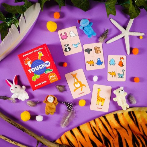 MUDUKO Gra karciana edukacyjna Touch it! Dotknij i zgadnij. Zwierzęta 5+ MUDUKO Gra karciana edukacyjna Touch it! Dotknij i zgadnij. Zwierzęta 5+