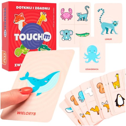 MUDUKO Gra karciana edukacyjna Touch it! Dotknij i zgadnij. Zwierzęta 5+ MUDUKO Gra karciana edukacyjna Touch it! Dotknij i zgadnij. Zwierzęta 5+