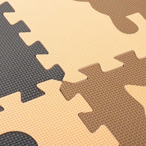 Mata edukacyjna piankowa puzzle beż 30 x 30 cm 9 elementów folia Mata edukacyjna piankowa puzzle beż 30 x 30 cm 9 elementów folia