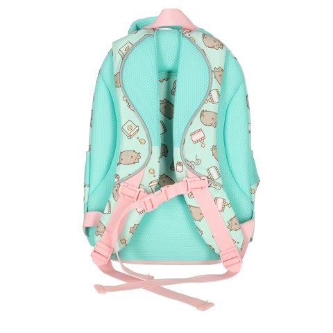 Plecak szkolny młodzieżowy czterokomorowy Pusheen 22L miętowy Plecak szkolny młodzieżowy czterokomorowy Pusheen 22L miętowy