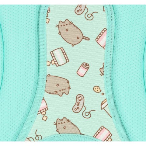 Plecak szkolny młodzieżowy czterokomorowy Pusheen 22L miętowy Plecak szkolny młodzieżowy czterokomorowy Pusheen 22L miętowy