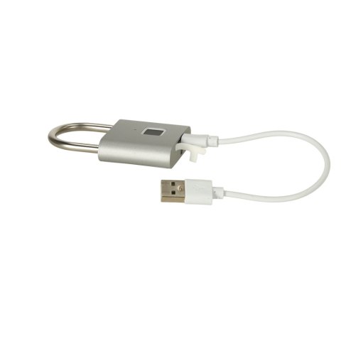 Zamek elektroniczny SMART kłódka inteligentna na odcisk palca stalowy karbon Zamek elektroniczny SMART kłódka inteligentna na odcisk palca stalowy karbon