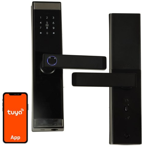 Zamek elektroniczny do drzwi SMART klamka inteligentna na kod odcisk palca bluetooth Zamek elektroniczny do drzwi SMART klamka inteligentna na kod odcisk palca bluetooth