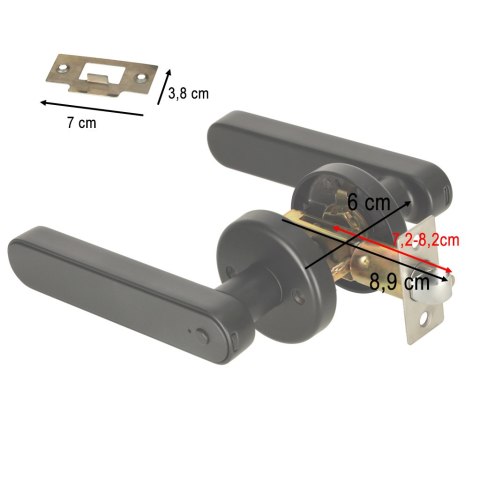 Zamek elektroniczny do drzwi klamka na kod odcisk palca bluetooth Zamek elektroniczny do drzwi klamka na kod odcisk palca bluetooth